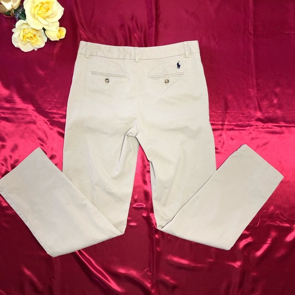 Ralph Lauren Youth16 Straight FitFlex AbrasionTwill Khaki PantWrinkle-Resistant - Picture 6 of 9